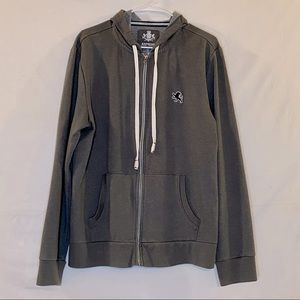 Express Grey Zip Hoddie Large